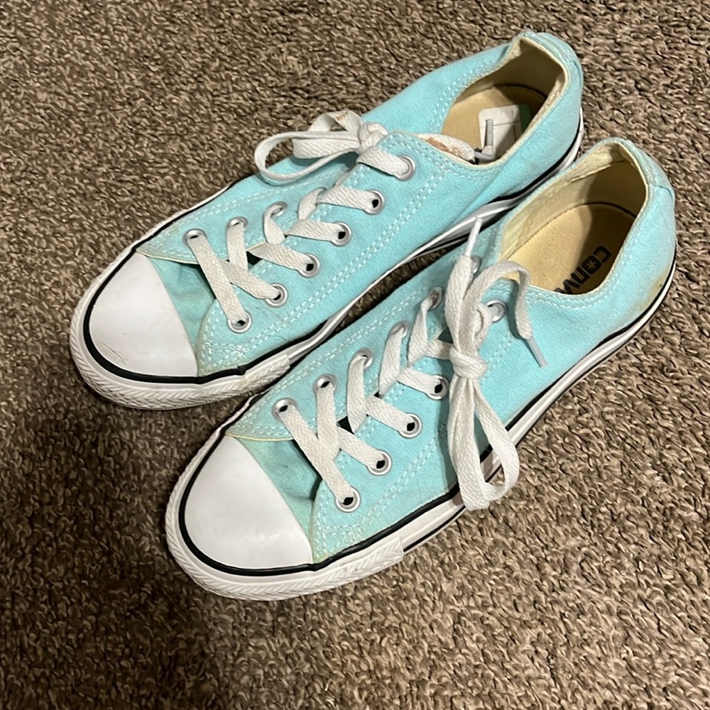 Baby blue Converse